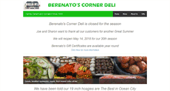 Desktop Screenshot of berenatoscornerdeli.com